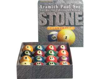 Genuine Belgian Aramith Stone (Marble) Pool/Billiard Ball Set 