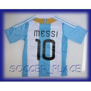  ARGENTINA HOME MESSI 10 FOOTBALL SOCCER KIDS JERSEY 2 3 