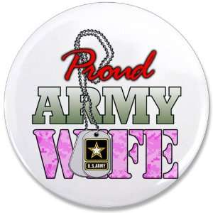  3.5 Button Proud Army Wife 