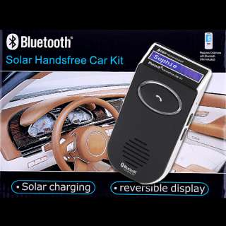 Bluetooth Solar Powered Handsfree Car Kit Speakerphone  