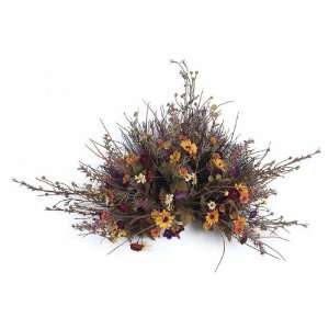  Pack of 2 Artificial Silk Mixed Floral Autumn Centerpieces 