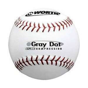   40 COR Gray Dot ASA 12 Inch Synthetic Slow Pitch Softball by the Dozen