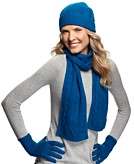   Reviews for Charter Club Gloves, Scarf and Beanie, Cable Knit Cashmere