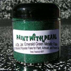 Emerald Green Metal flake paint powder coat custom gel  