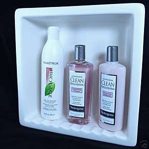 Shampoo Soap Shower Recessed Niche Ceramic Shelf Dish1  