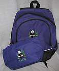 Personalized Backpack and pencil bag set   school book NEW blue green 