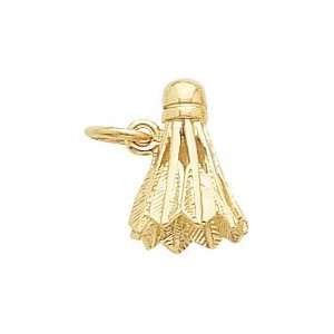  Rembrandt Charms Badminton Birdie Charm, Gold Plated 