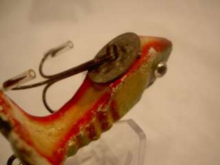   flapper CRAB ~ VINTAGE OLD FISHING LURE WOOD BAIT TACKLE REEL GE