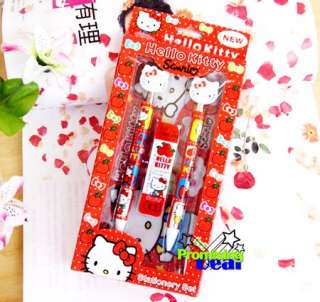 Hello Kitty 4in1 Set Pencil Case Ballpoint Pen Refills  