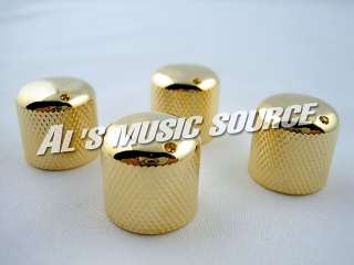 Gold Push On Guitar or Bass Knobs Fits 6mm shaft . Includes