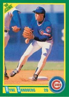 1990 Score #90 Ryne Sandberg Cubs  