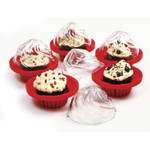 New Norpro Silicone Bake & Store Cupcake Holder with Lid  