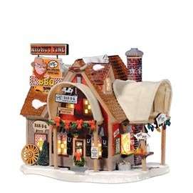 Dept 56   Snow Village   Mighty Fine BBQ  