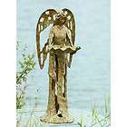 Cast Iron Garden Angel Bird Seed Feeder Statue Sculpture Outdoor Decor