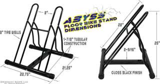 The Abyss Floor Bike Stand Dimensions