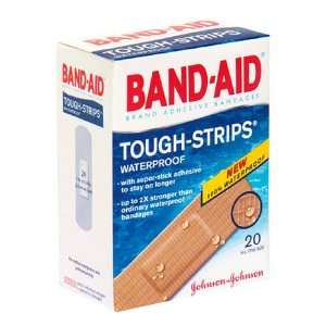   Bandages, Tough Strips, Waterproof, 20 Count All One Size Bandages