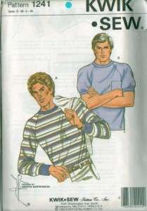 Kwik Sew Mens Clothes Sewing Pattern  