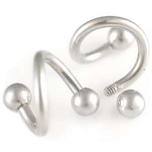  rings spiral barbell with 3mm ball   Pierced Body Piercing Jewelry