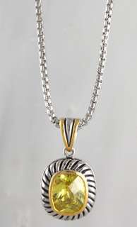   Brass Necklace Rhodium Finish Silver Gold Tone Designer Jewelry  