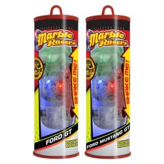 Licensed Light Up Marble Racer 2 Pack Tubes   Mustang & Ford GT.Opens 