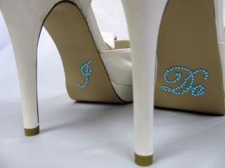   Crystal I DO Shoe Applique for Wedding Bridal Shoes Rhinestone Decals