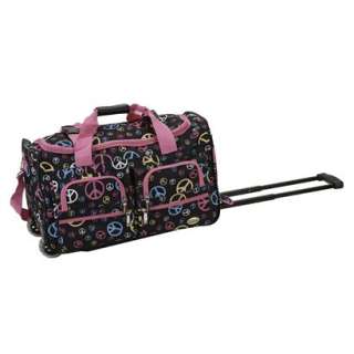 Rockland Rolling Duffle Bag   Black.Opens in a new window