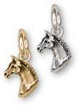 our original solid horse charm is hand cast and hand finished in solid 