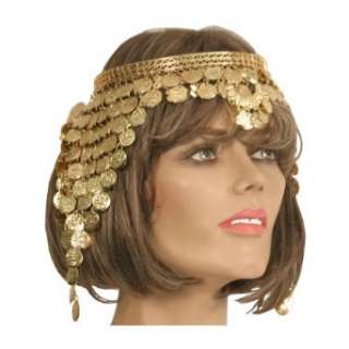  Belly Dance Headpiece, Gold Color Clothing
