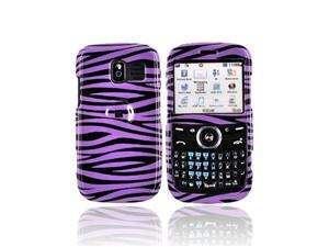    For Pantech Link Hard Case Cover Purple Black Zebra