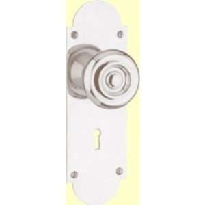 Von Morris Door Hardware 81103 Newtown Knob Bit Key Privacy Bright 