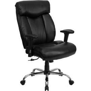 HERCULES Series 350 lb. Capacity Big & Tall Black Leather Office Chair 
