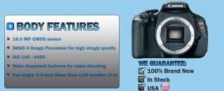 Canon EOS Rebel T3i 600D & 5 Lens 16GB Battery Kit USA 13803134254 