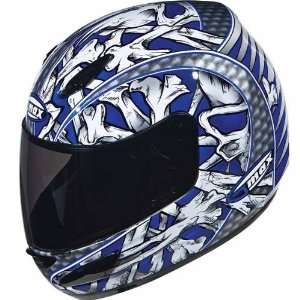  GMAX GM48 Bones Blue Platinum Series Helmet   Size  Extra 