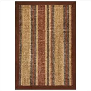   Orchid Sisal Braided Rug with Multi Cotton Border Size 8 x 10 Baby