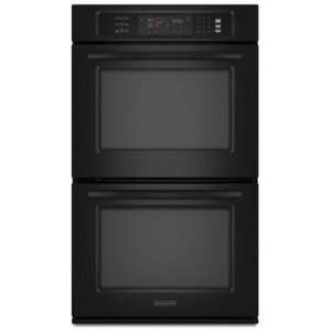    KitchenAid KEBS277SBL 27in Double Wall Oven   Black Appliances