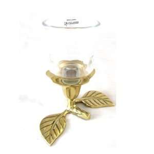   Brass Rustic Antique Flower Style Votive Candle Holder Everything