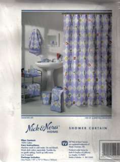 NICK NORA Duck DIAMOND LIFE Bath Items SHOWER CURTAIN  