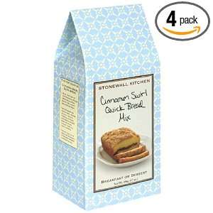 Stonewall Kitchen Cinnamon Swirl Quick Bread Mix, 17 Ounce Boxes (Pack 