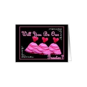  Be Our Wedding Greeter   Pink Dresses Card Health 