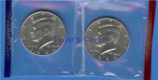 1990 through 1999 P&D BU Kennedy Set 20 coins  Mint Cellos  