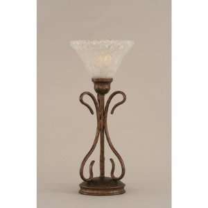   451 Swan Table Lamp with 7 Italian Bubble Glass Shade