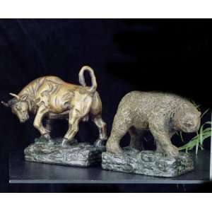  Wild Bull and Bear Bookends