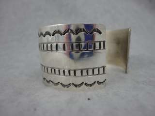   bracelet Sterling Silver Wrought Cuff Native American Jewelry  