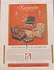 1927 S. KARPEN & BROTHERS FURNITURE CHAIRS AD   Great Color   Chicago