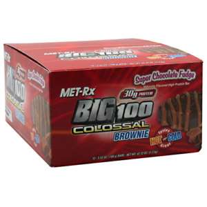 MET Rx High Protein Brownie Bar Super Chocolate Fudge 1  
