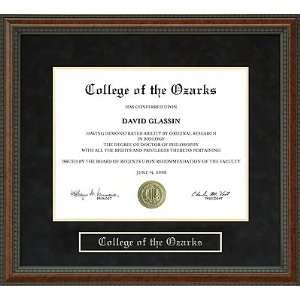  College of the Ozarks Diploma Frame