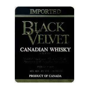  Black Velvet Canadian Whisky 80@ 750ML Grocery & Gourmet 