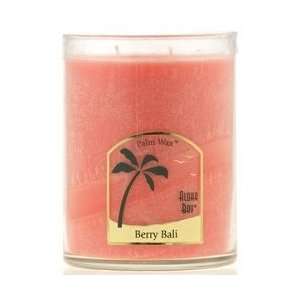 Aloha Bay Palm Wax Candles   Berry Bali (Coral Red)   Nature Scented 