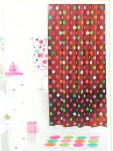 Nw Jumping Beans Petal Perfect Polka DOT Shower Curtain  
