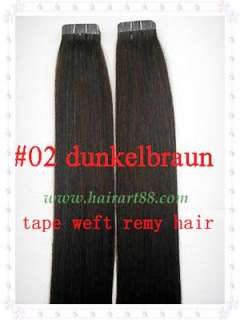 Remy Tape Hair Extension #02 2051cm,100g & 40 pieces  